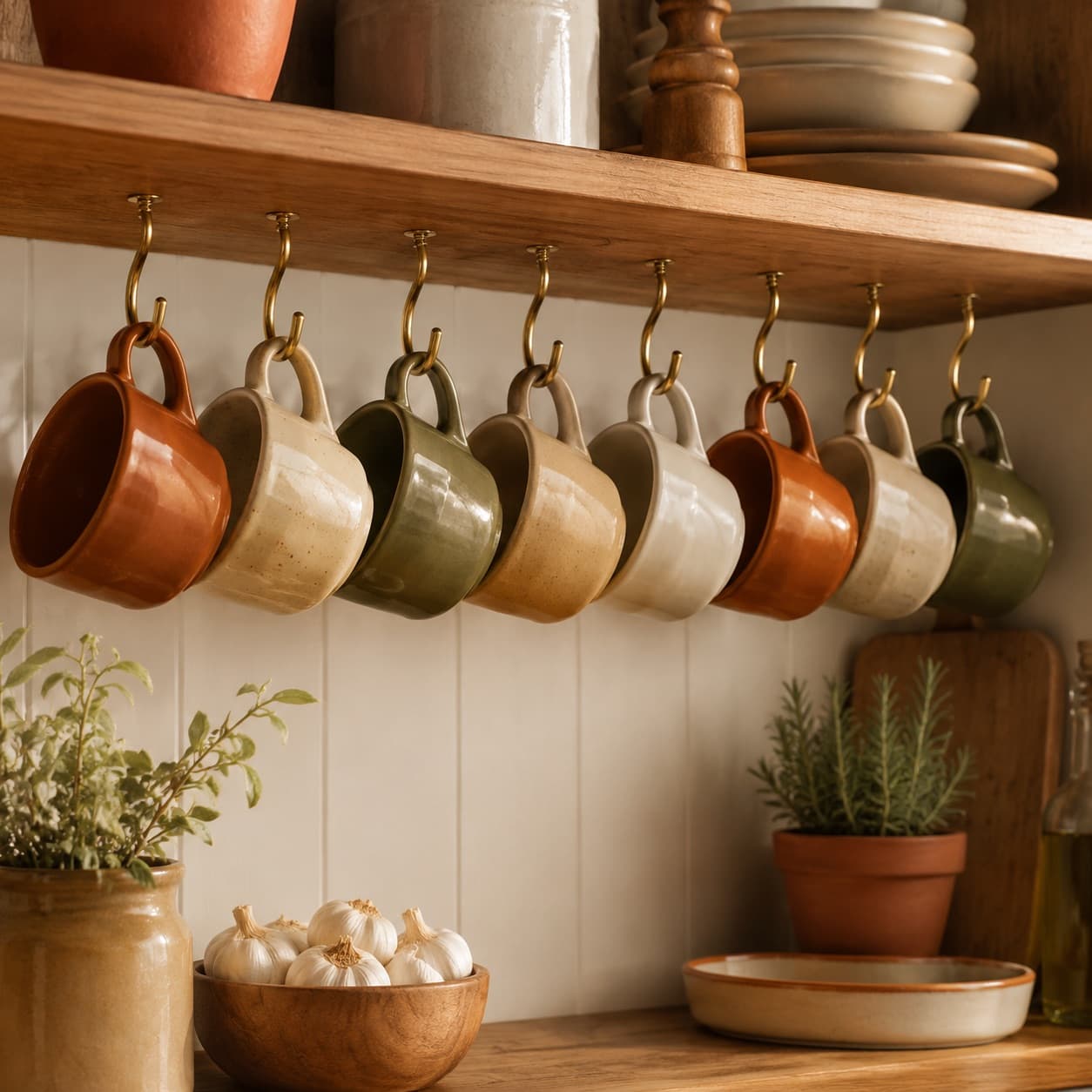 Under-Cabinet Mug Hooks (8)